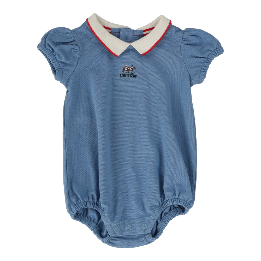 Analogie Puff Sleve Polo Romper