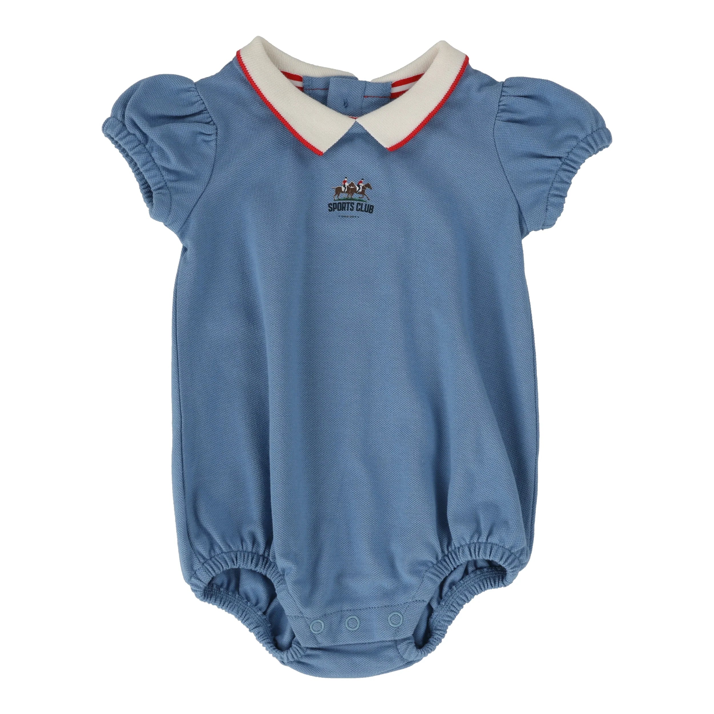 Analogie Puff Sleve Polo Romper