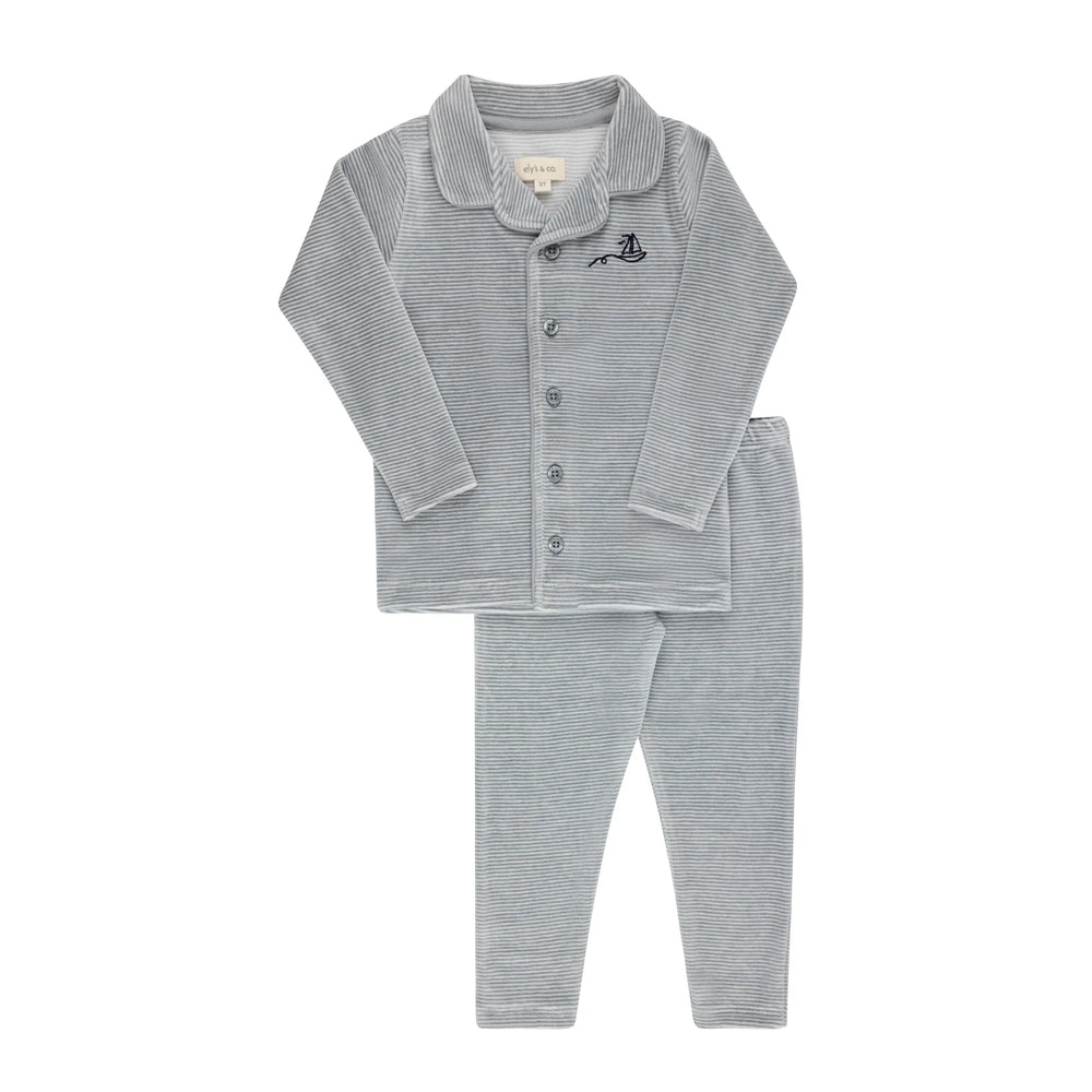 Ely's & Co Velour Stripe Pajama