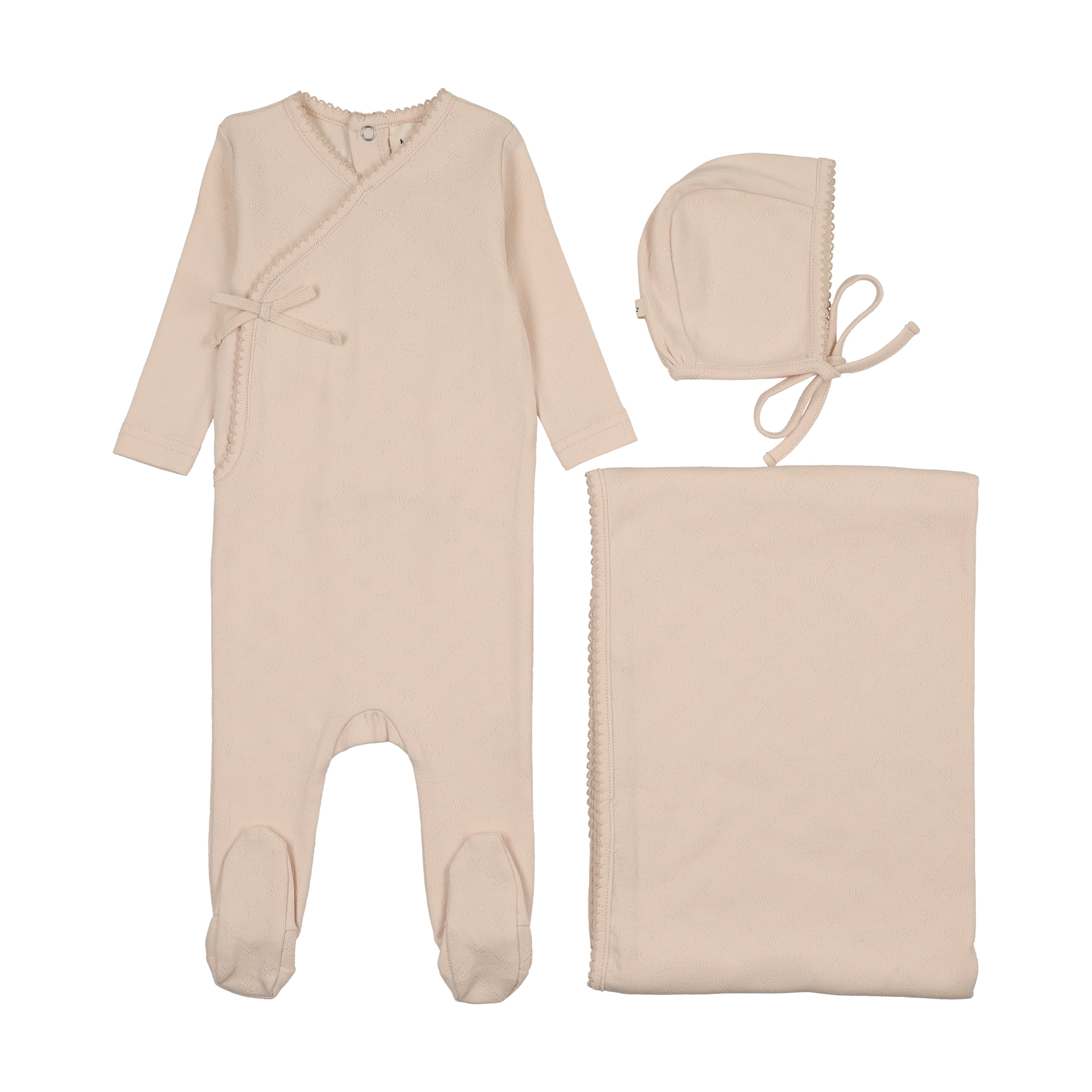 Mema Knits Pointelle Layette