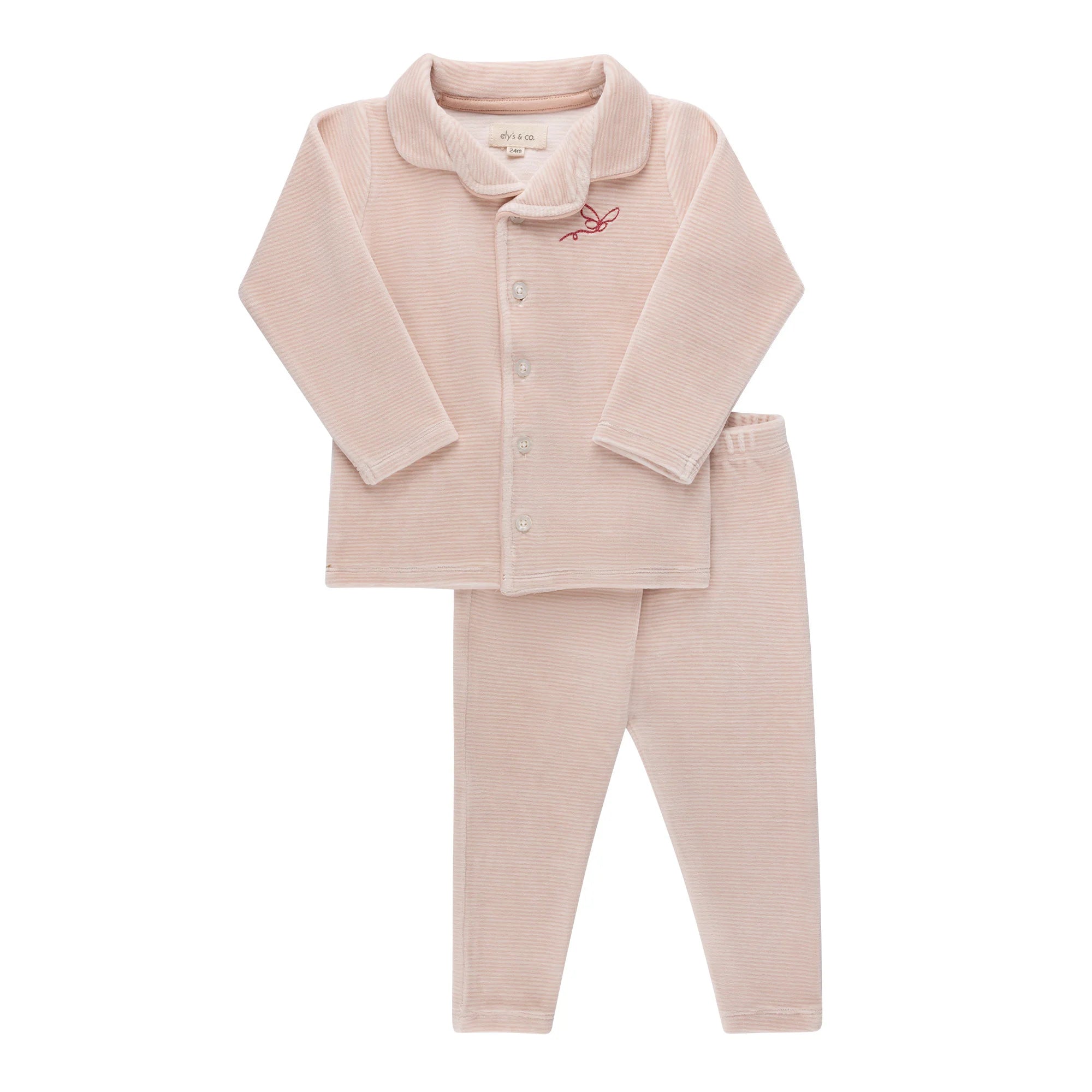 Ely's & Co Velour Stripe Pajama