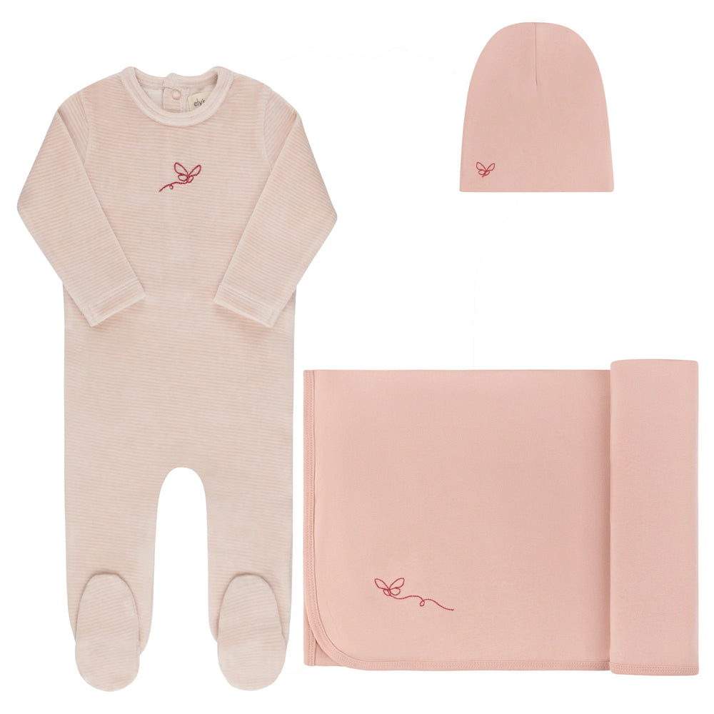 Ely's & Co Velour Stripe Take Me Home Set