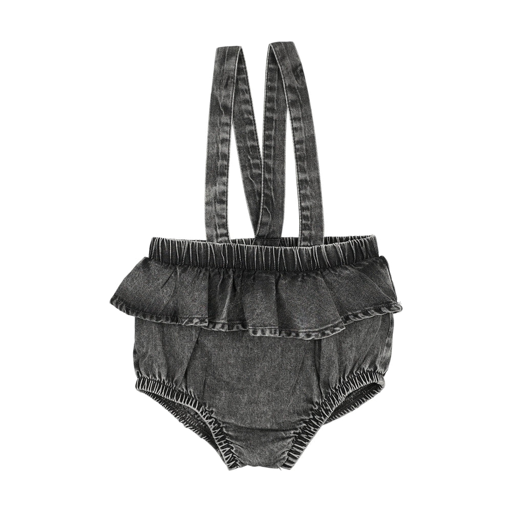 Lil Legs Denim Flutter Suspender Blomomer
