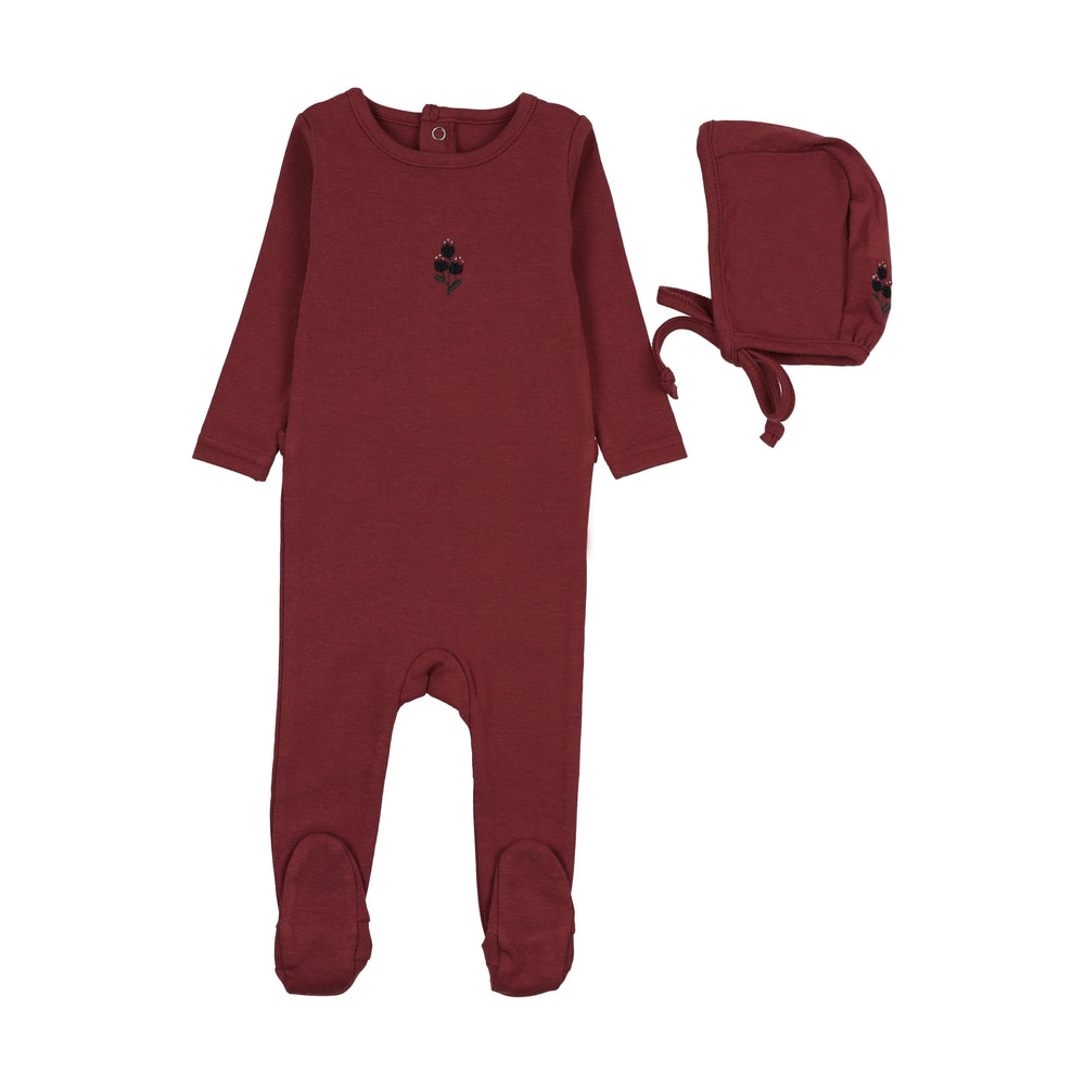 Lil Legs Sweet Campaign Embroidered Footie/Beanie