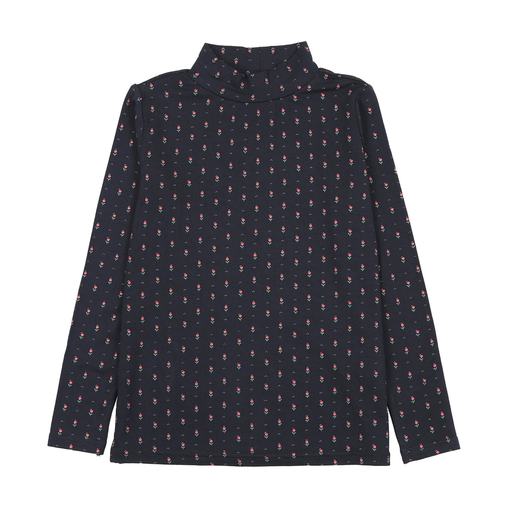 Lil Legs Printed Mockneck