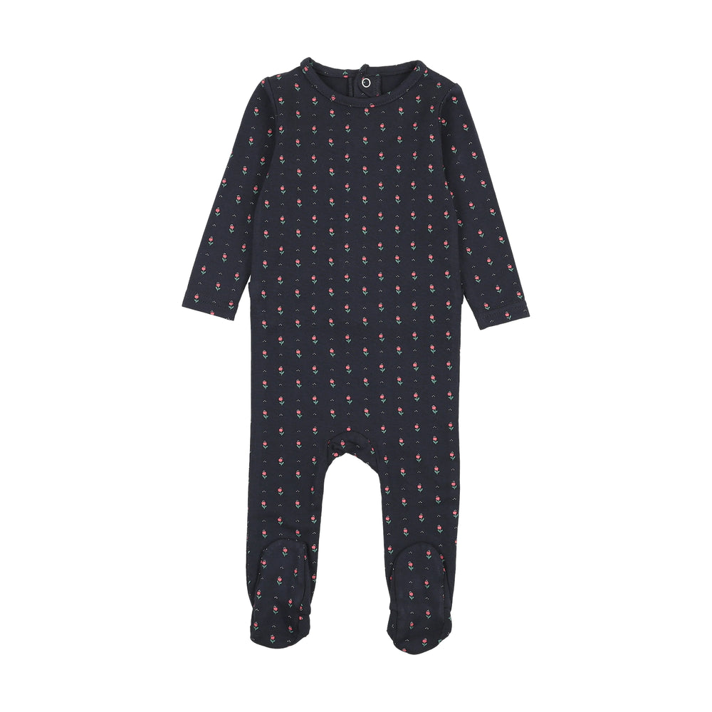 Lil Legs Sweet Campaign Embroidered Footie