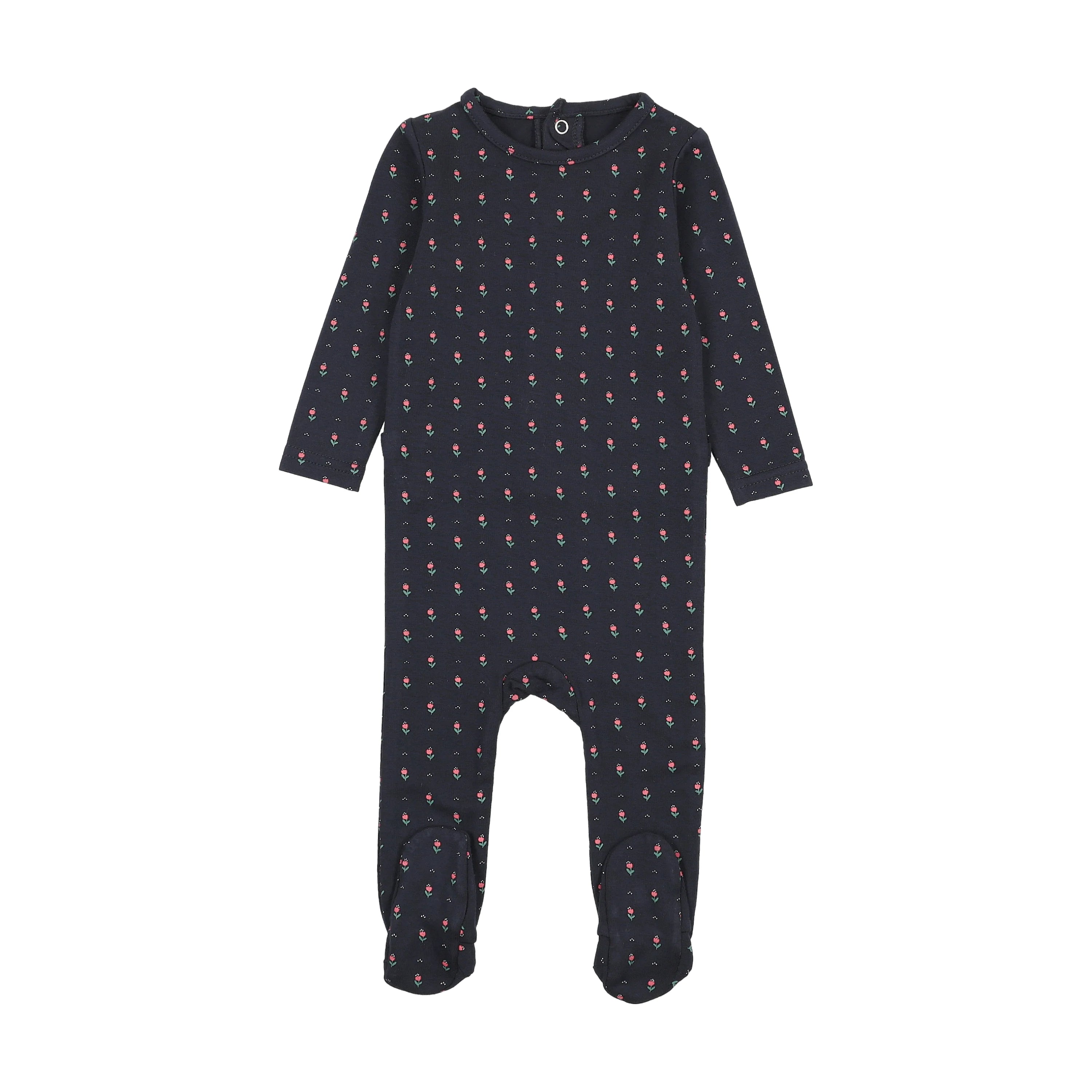 Lil Legs Sweet Campaign Embroidered Footie