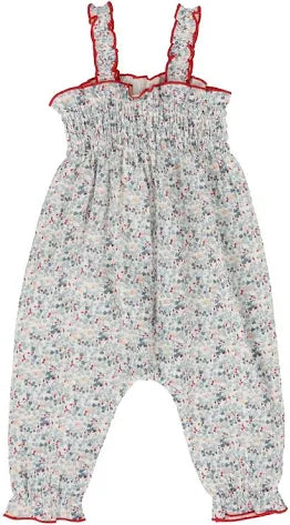 Lil Legs Floral Long Bubble Romper