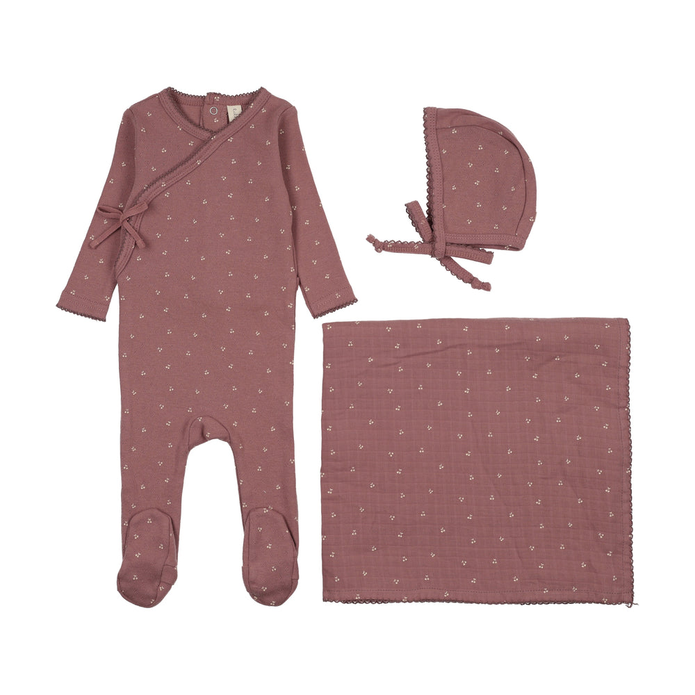 Lilette Cherry Scallop Layette Set