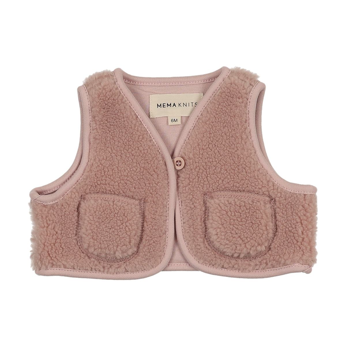Pre-Order Mema Knits Sherpa Vest