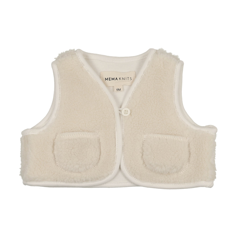 Mema Knits Sherpa Vest