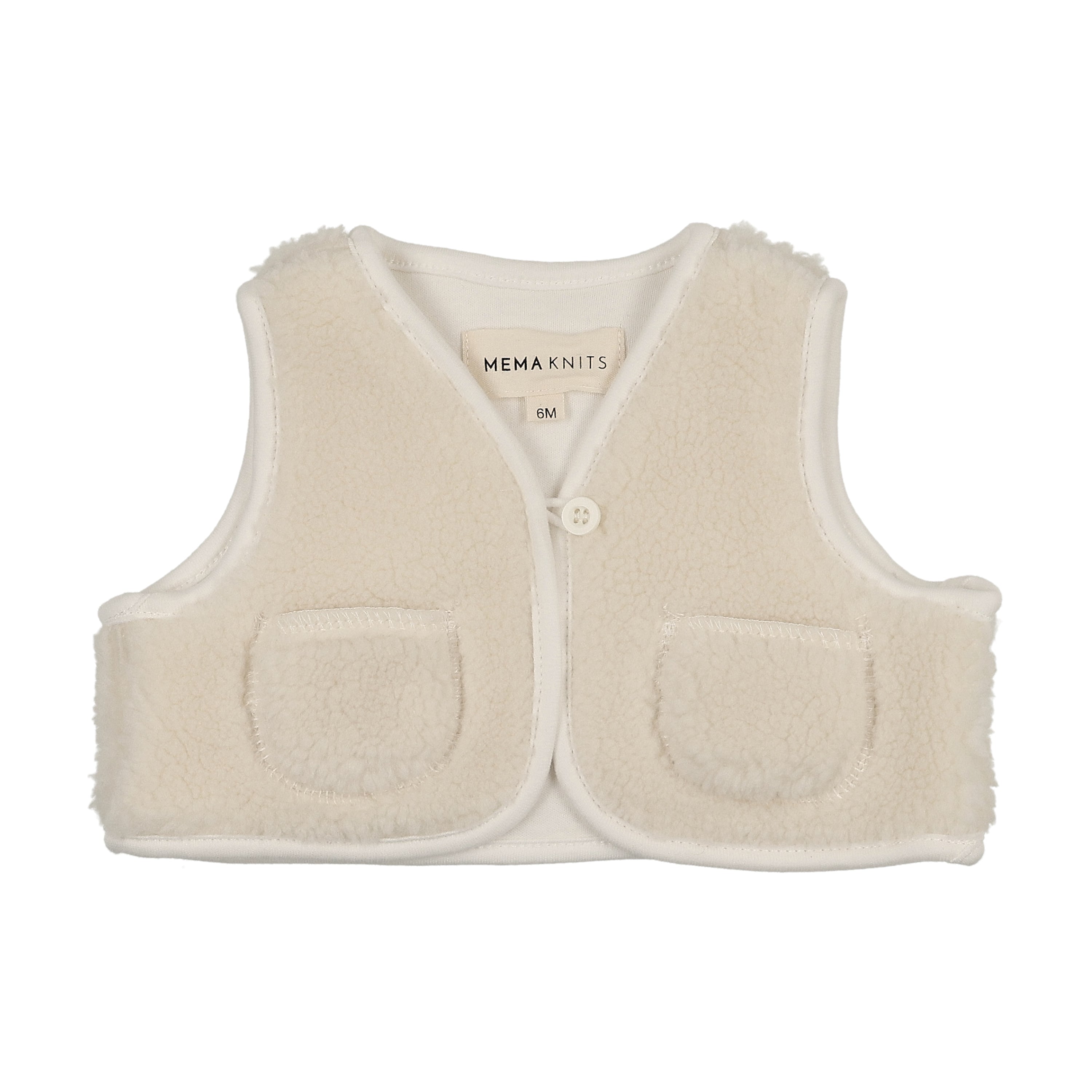 Pre-Order Mema Knits Sherpa Vest