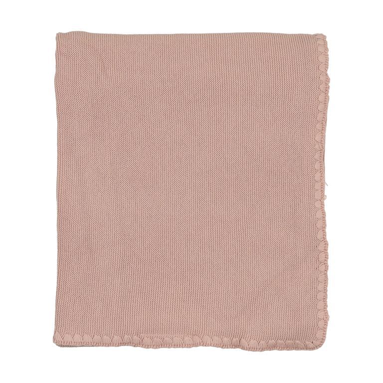 Pre-Order Mema Knits Embroidered Edge Knit Blanket