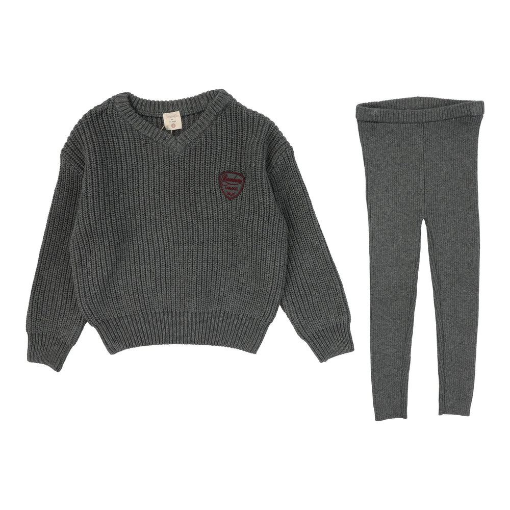 Pre-Order Lil Legs Knit VNeck Toddler Set