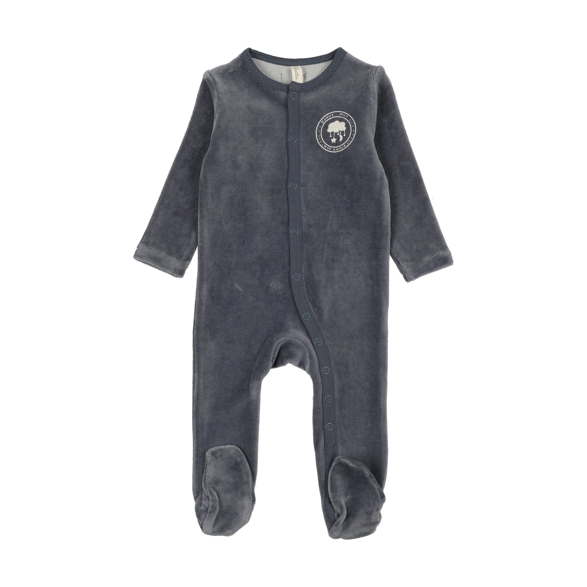 Lilette Velour Snapdown Footie