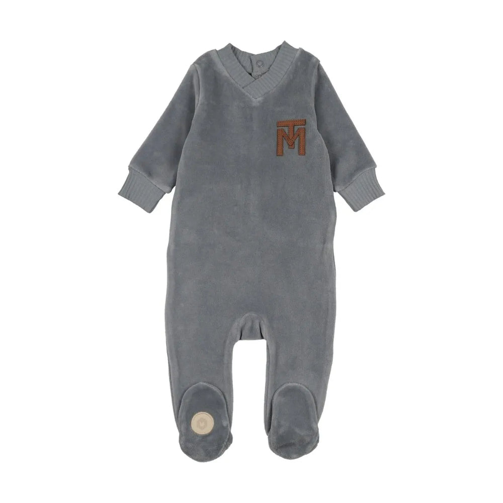 Pre-Order Mon Tresor V-Neck Emblem Footie
