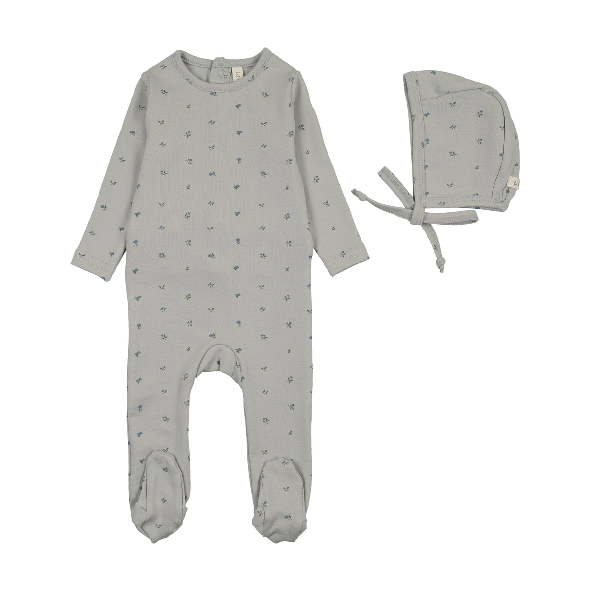 Lilette Bitsy Floral Footie/Bonnet