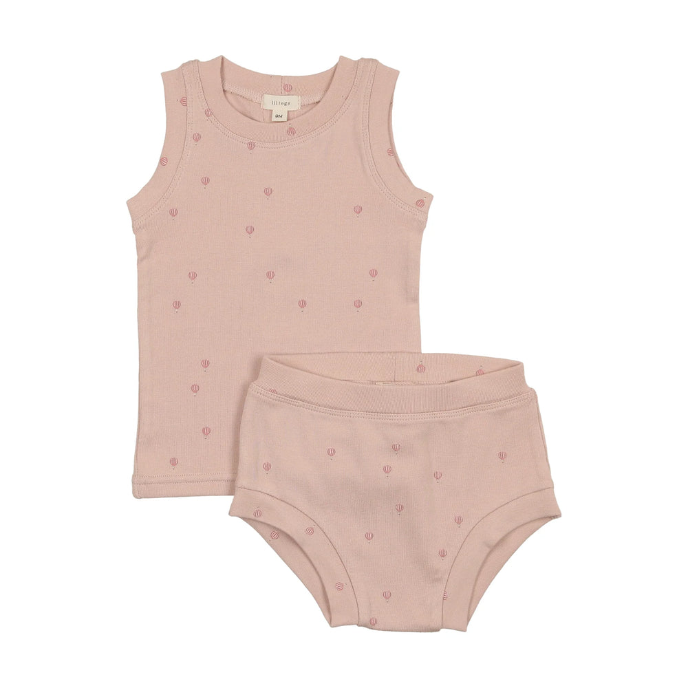 Lilette Girl All Over Hot Air Balloon Sleeveless Set
