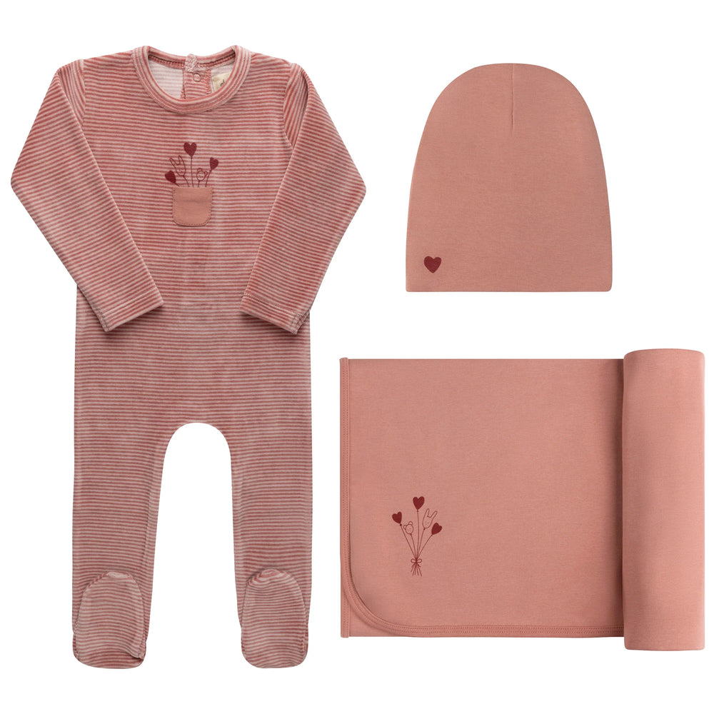 Ely's & Co Stripe Collection Layette Set