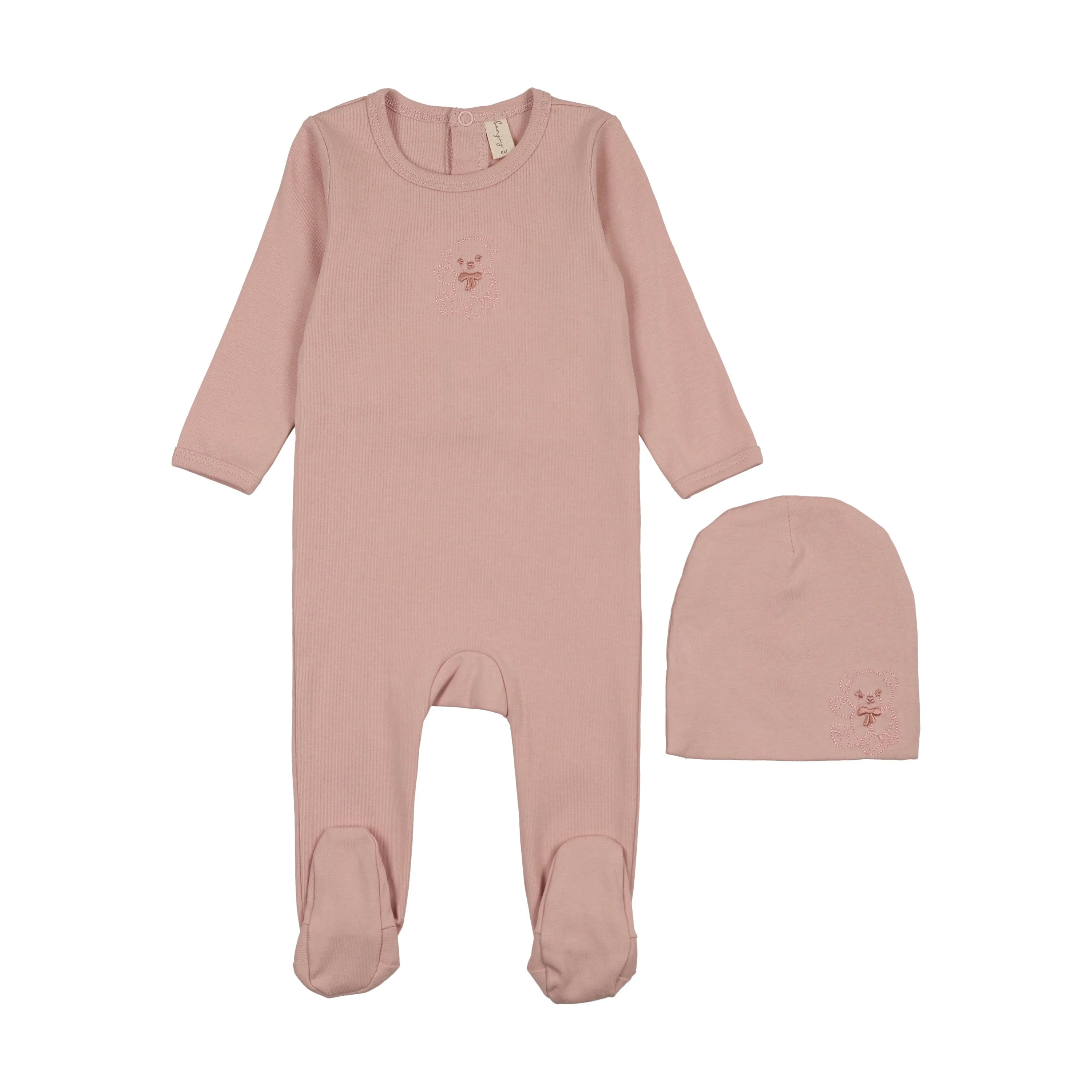 Bonjoy Embroidered Footie Hat & Beanie