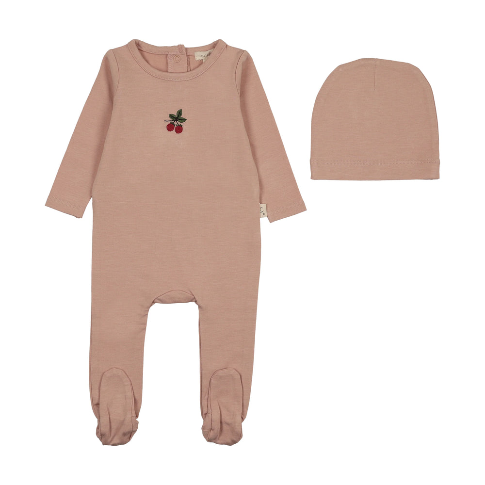 Pre-Order Lilette Embroidered Lounge Footie & Beanie