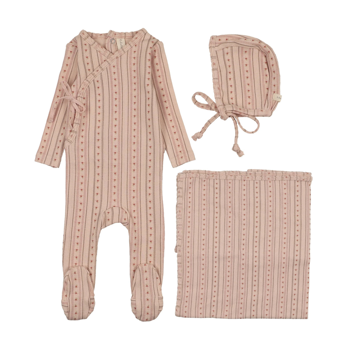 Lilette Linear Print Layette Set
