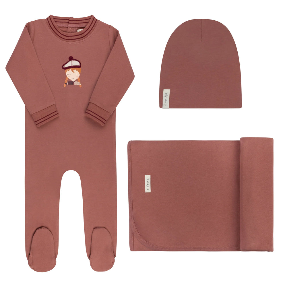 Ely's & Co French Terry Scottish Layette Set