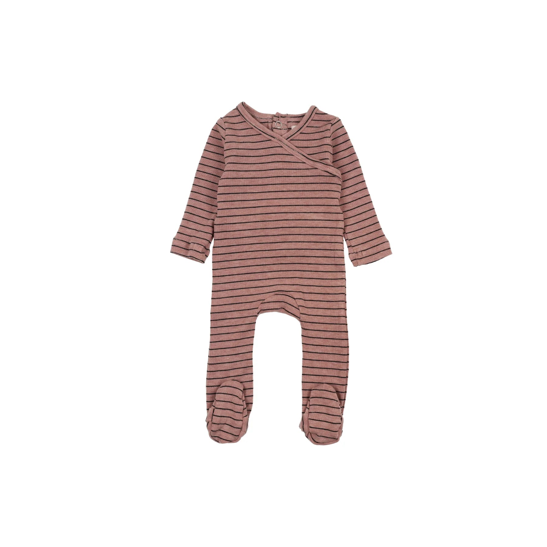Pre-Order Bonjoy Super Soft Stripes Footie-Pink