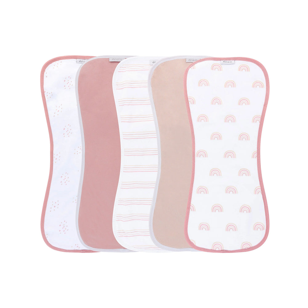 Pre-Order Ely's and Co Absorbent Burp Cloths- 5 Pack