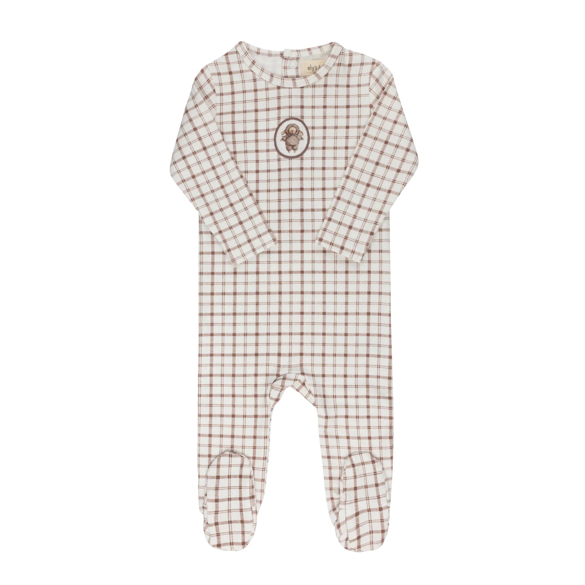 Ely's & Co Plaid Sheep Footie