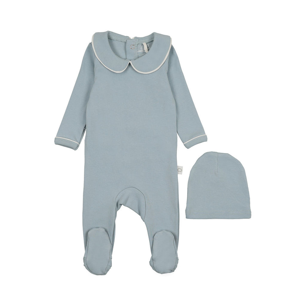 Pre-Order Pouf Blue Collar Footie & Beanie
