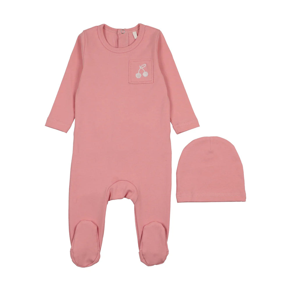 Pouf Girl Stitched Graphic Footie & Beanie