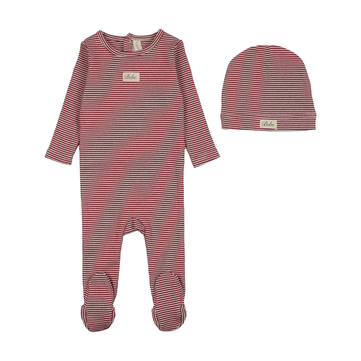 Lilette Striped Footie/Beanie