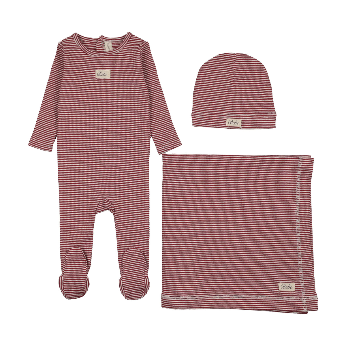 Lilette Striped BEBE Layette Set