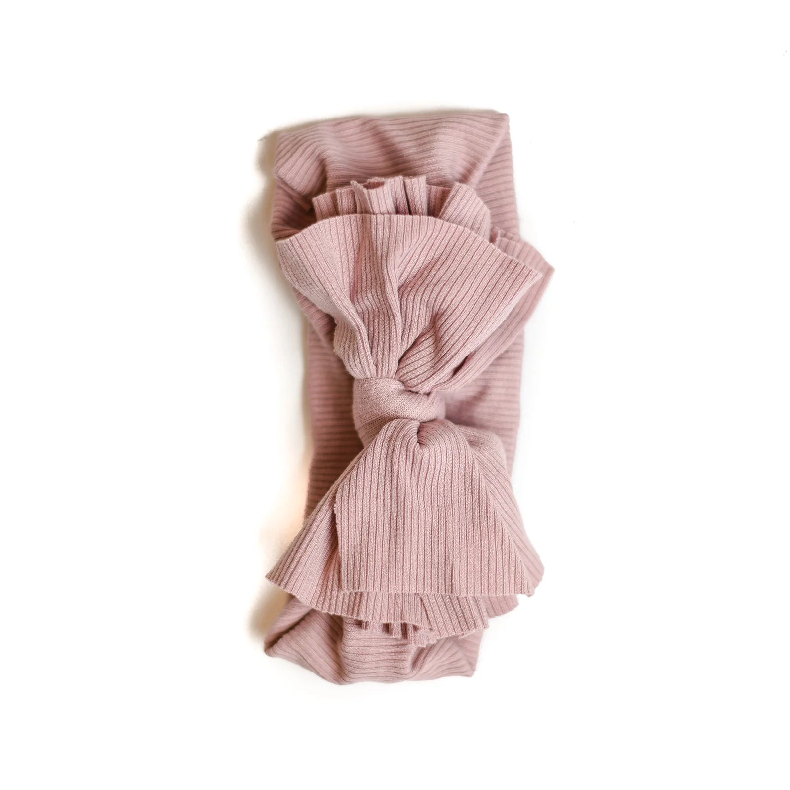 Nicsessories Butter Soft Ribbed Baby Bow Headband