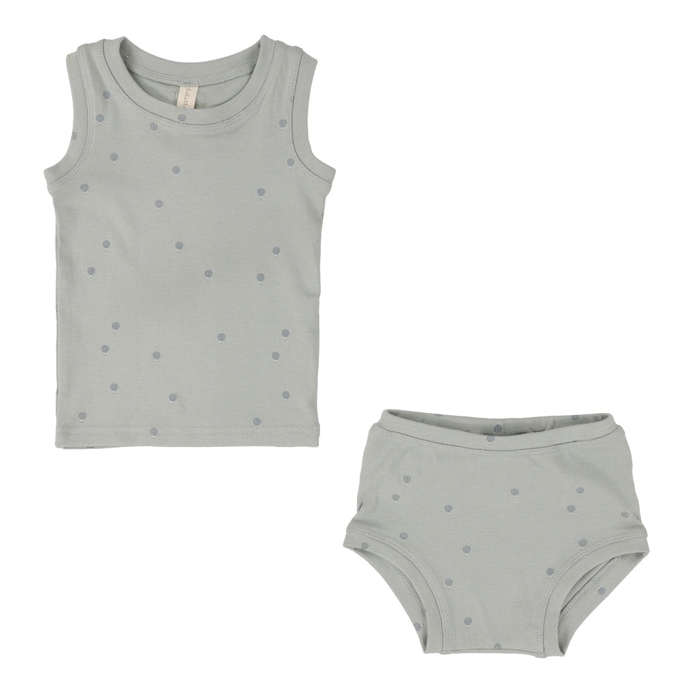 Lilette Boy All Over Hot Air Balloon Sleeveless Set