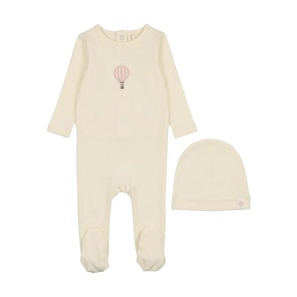 Lilette Girls Single Hot Air Balloon Footie & Bonnet