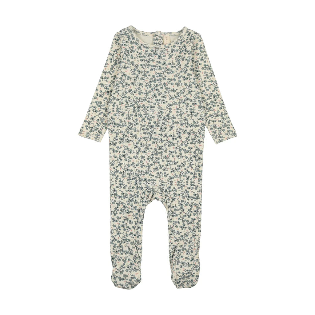 Slate All Over Floral Footie