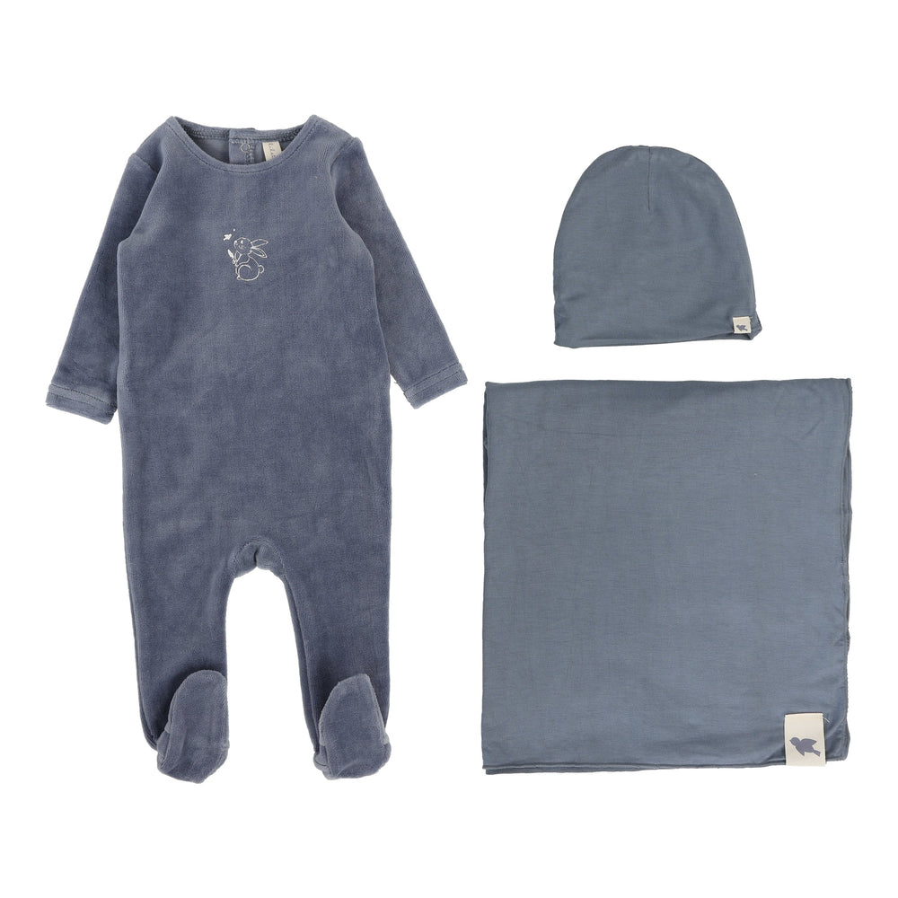 Lilette Velour Forest Graphic Layette Set