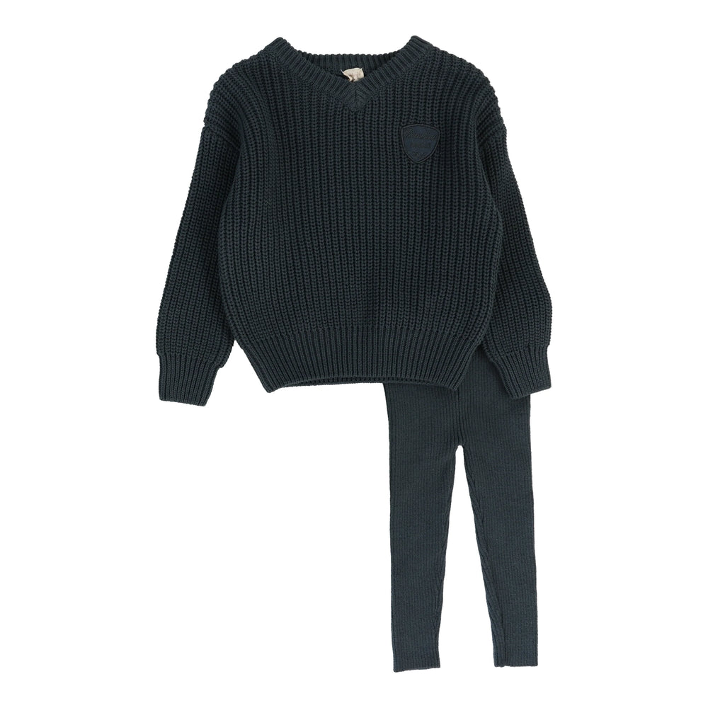 Pre-Order Lil Legs Knit VNeck Toddler Set