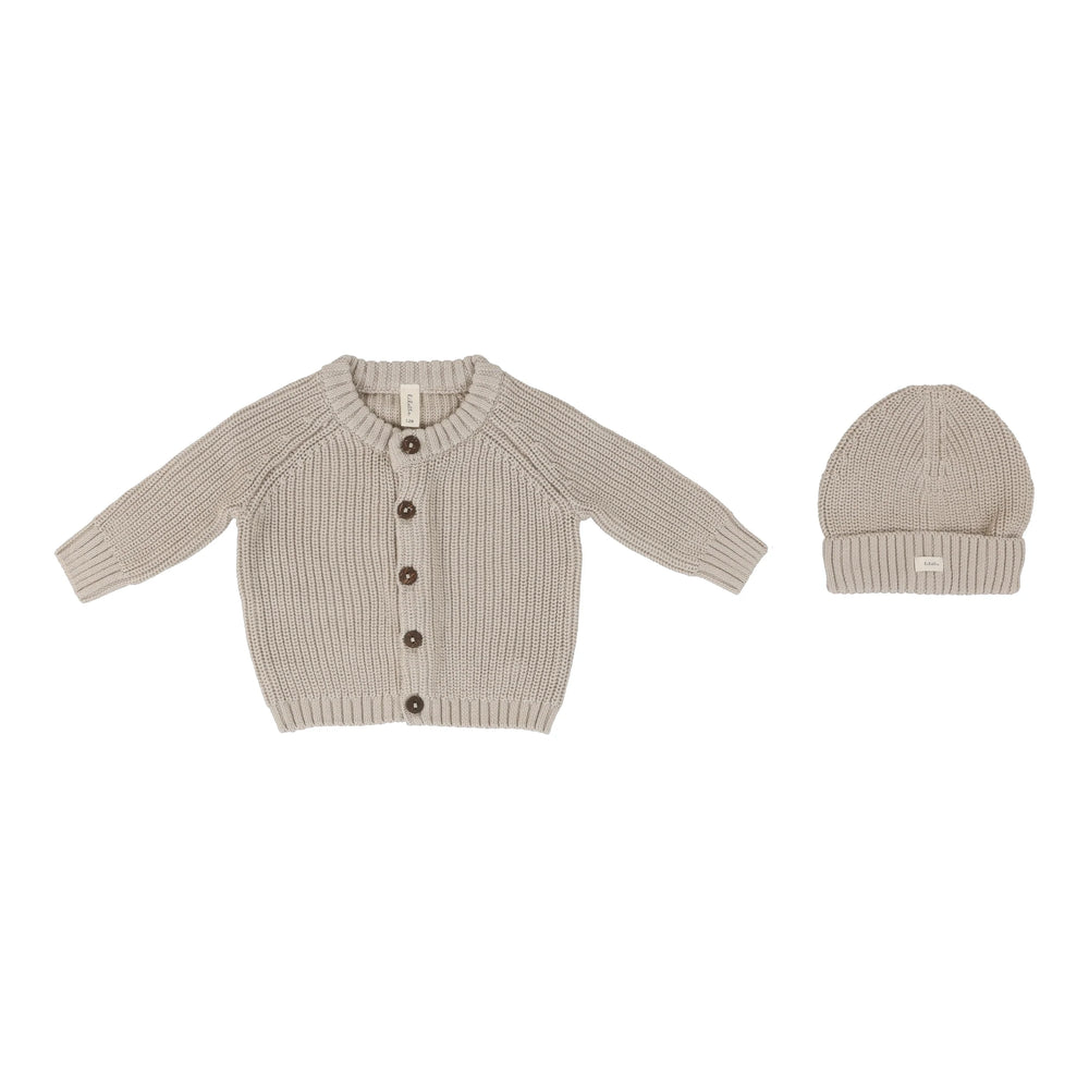 Lilette Chunky Knit Cardigan & Beanie