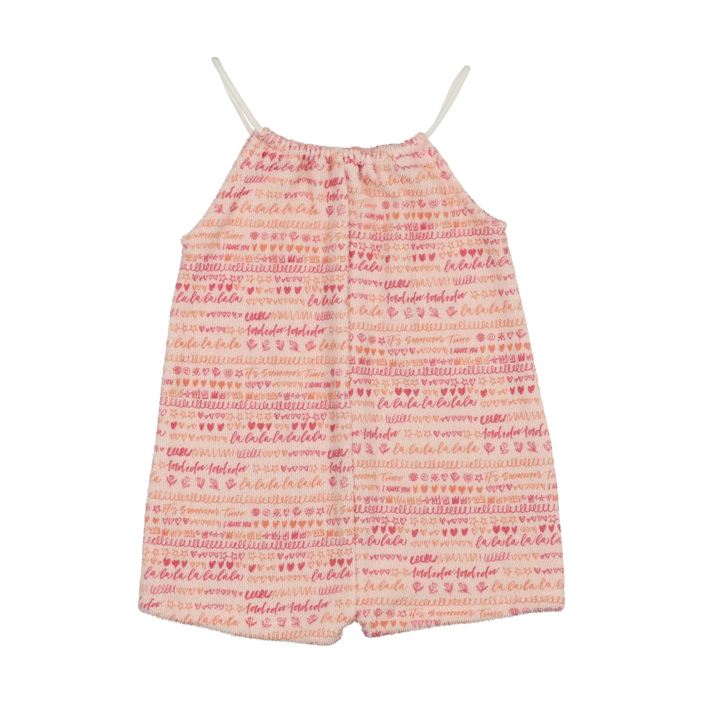 Bee & Dee Terry Scribble Romper