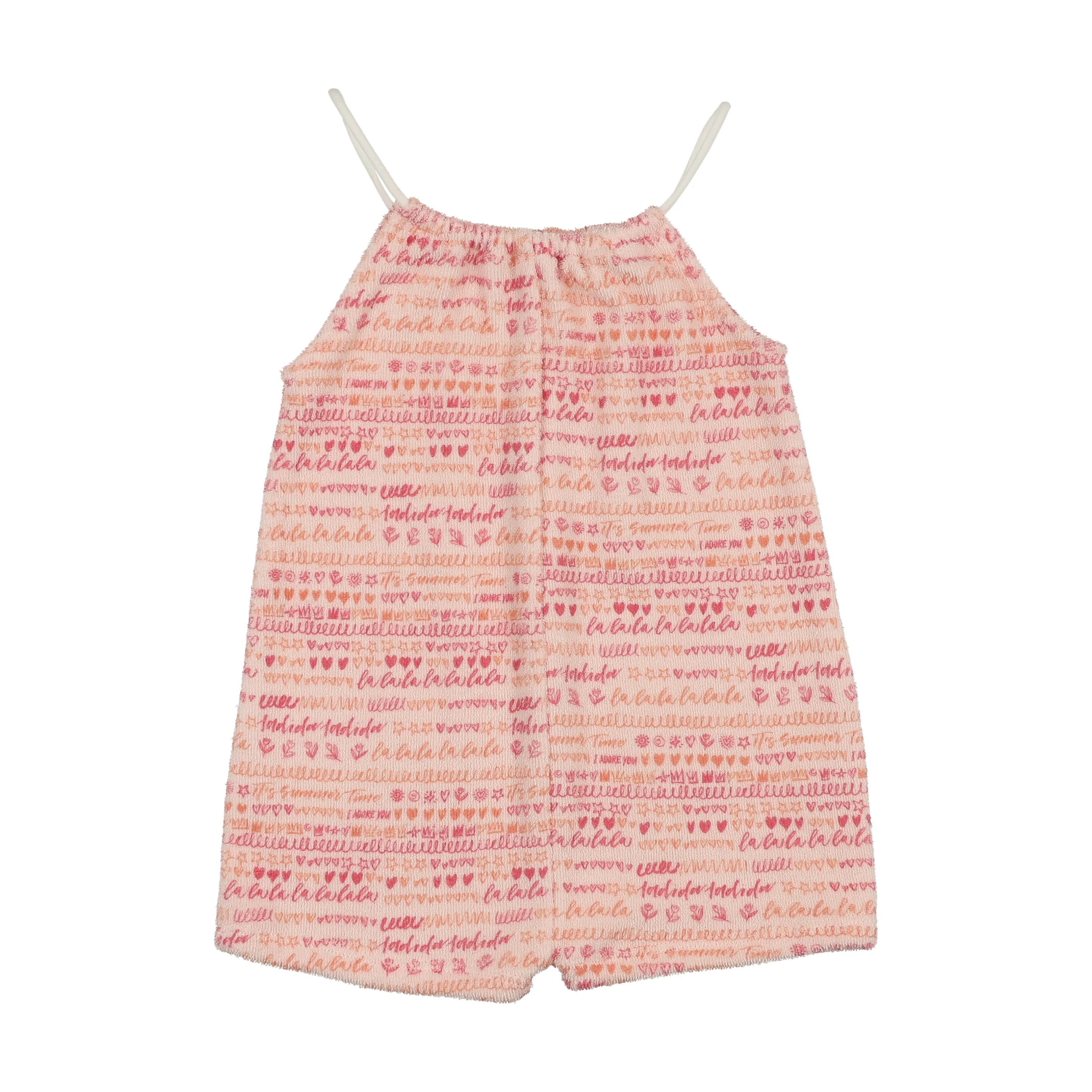 Bee & Dee Terry Scribble Romper