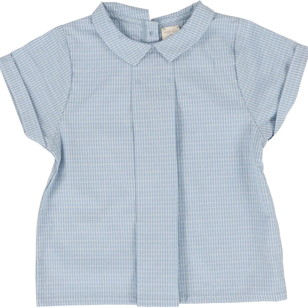 Analogie Windowpane Toddler Collar Shirt
