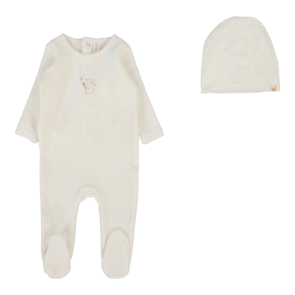 Pre-Order Velour Forest Graphic Footie & Beanie