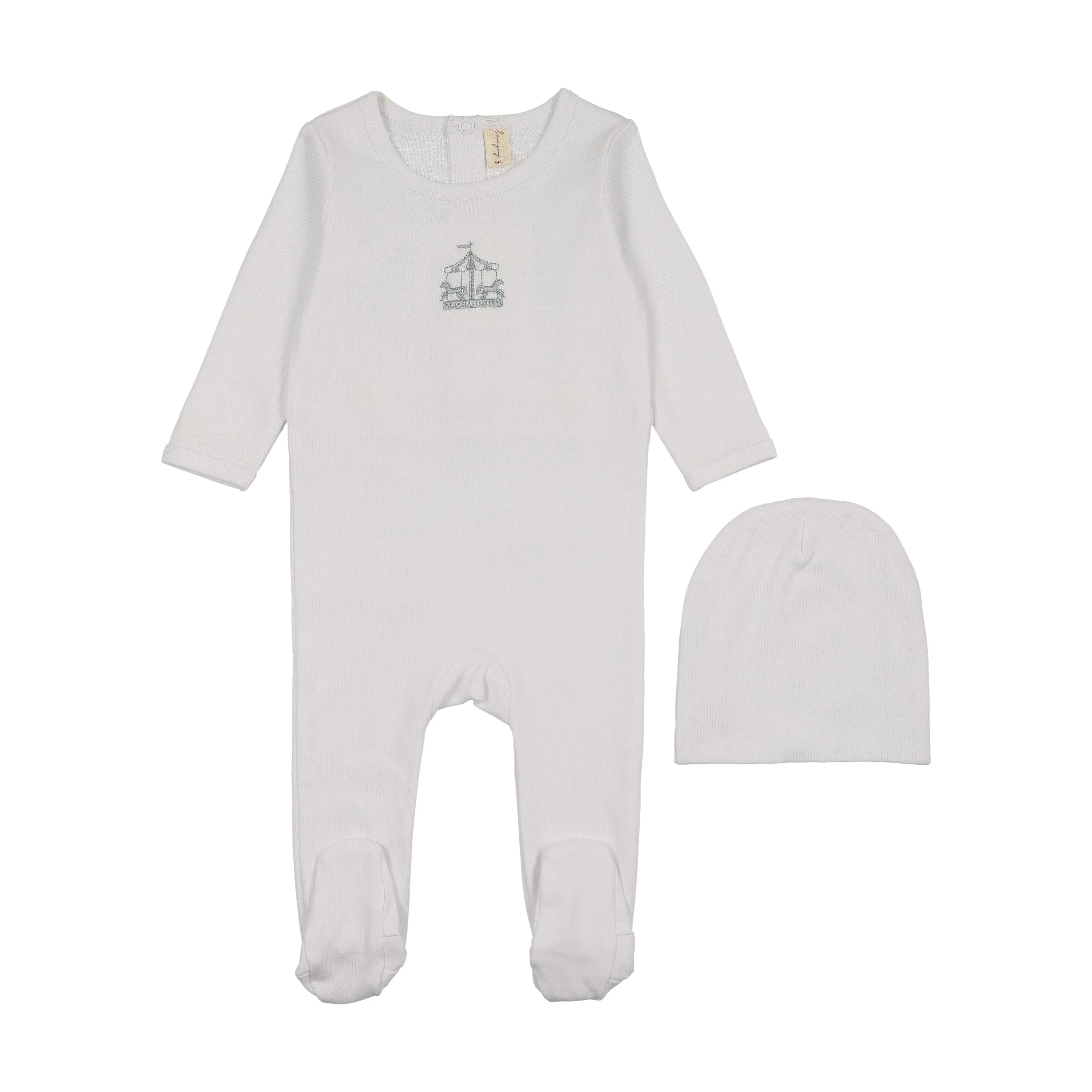 Bonjoy Embroidered Footie Hat & Beanie