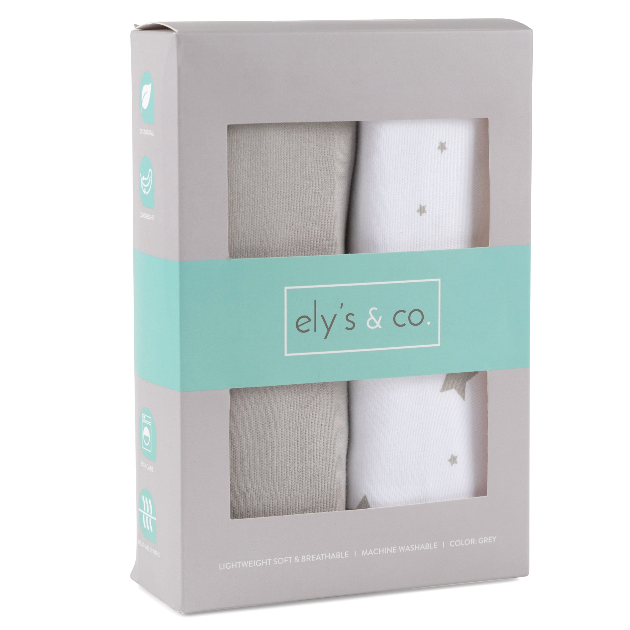 Elys and Co Baby Sleep Bag Grey and Stars