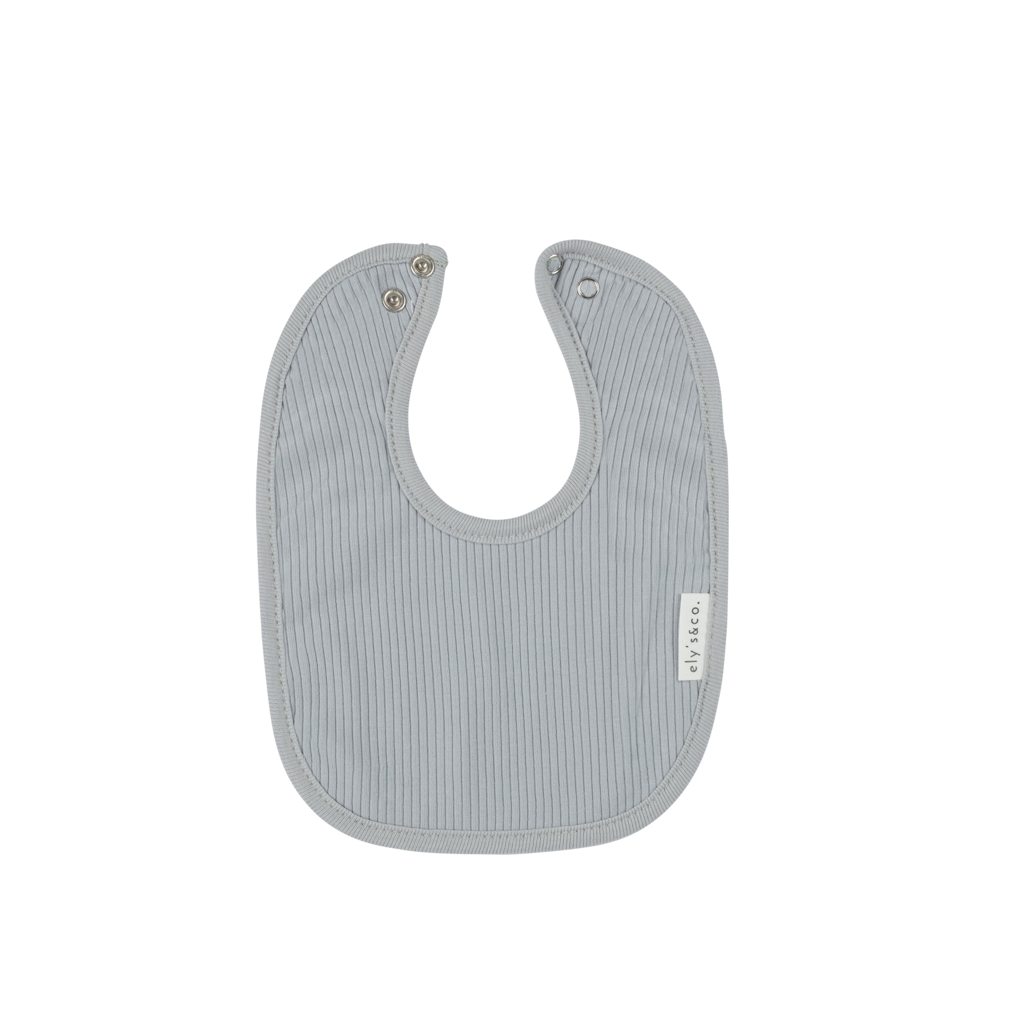 Elys and Co Solid Ribbed Bib blue