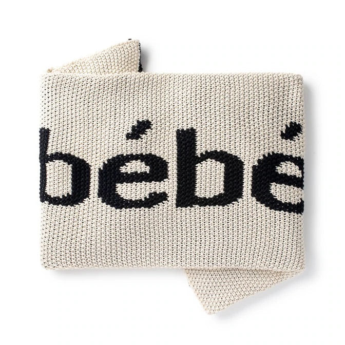 Domani DH BABY BLANKET NATURAL/BLACK BEBE