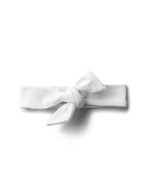 Jacqueline and Jac White Knot Headband